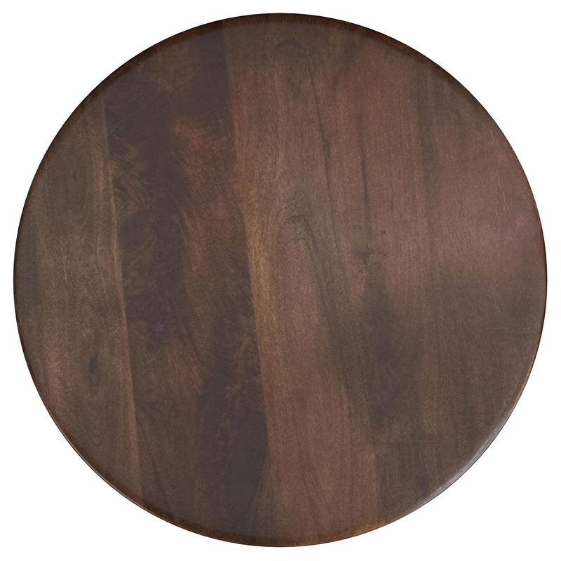 Dale Round Solid Mango Wood Side End Table Brown - 721997