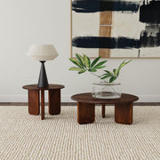 Dale Round Solid Mango Wood Side End Table Brown - 721997