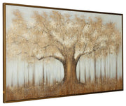 Dalewick Brown/Gray/Gold Finish Wall Art - A8000448