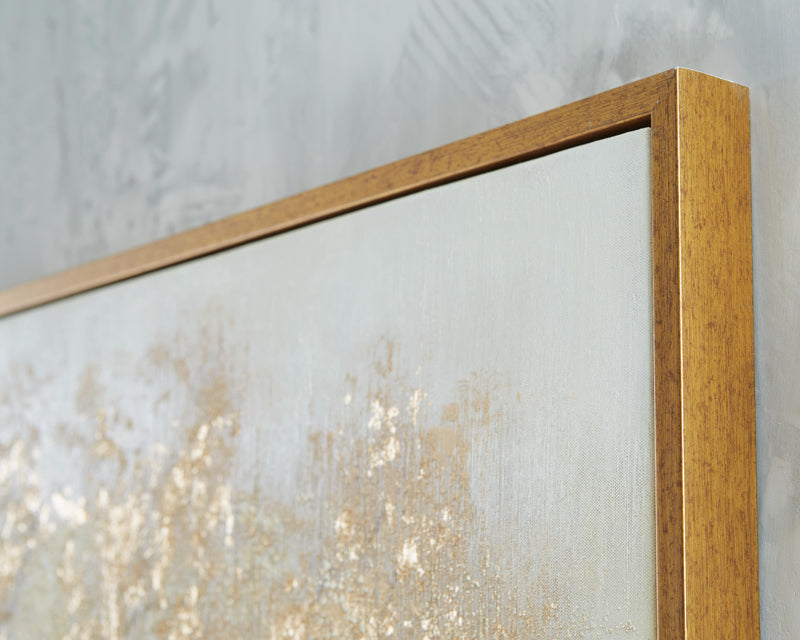Dalewick Brown/Gray/Gold Finish Wall Art - A8000448