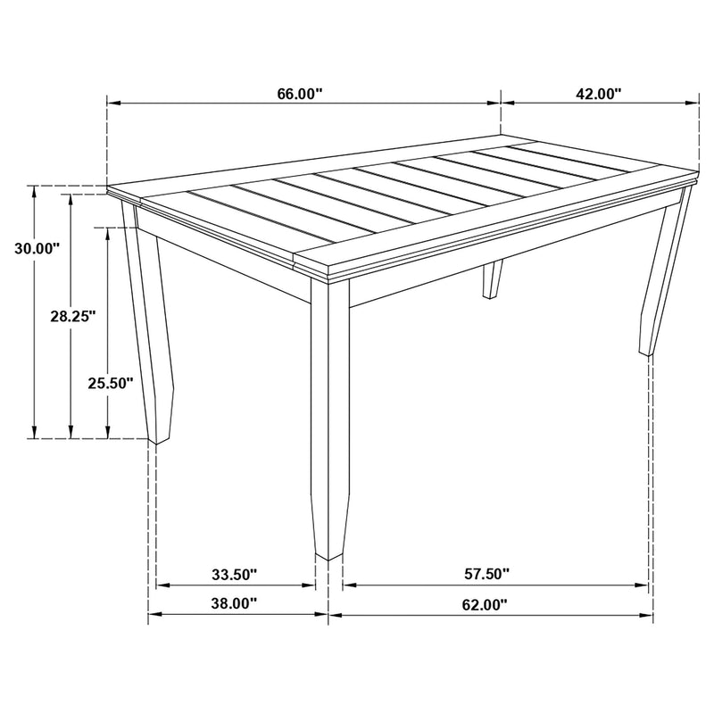 Dalila 5-piece Rectangular Dining Table Set Dark Grey - 102721GRY-S5