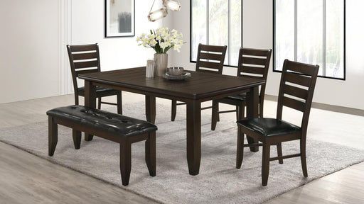 Dalila 6-piece Rectangular Dining Table Set Cappuccino - 102721-S6