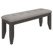 Dalila 6-piece Rectangular Dining Table Set Dark Grey - 102721GRY-S6