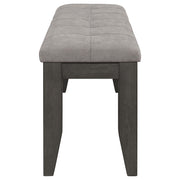 Dalila 6-piece Rectangular Dining Table Set Dark Grey - 102721GRY-S6