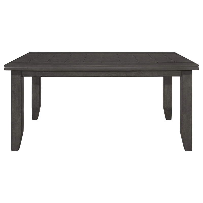 Dalila 6-piece Rectangular Dining Table Set Dark Grey - 102721GRY-S6