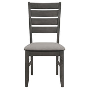 Dalila 6-piece Rectangular Dining Table Set Dark Grey - 102721GRY-S6