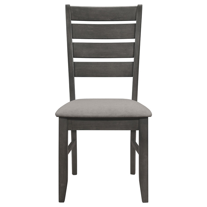 Dalila 6-piece Rectangular Dining Table Set Dark Grey - 102721GRY-S6