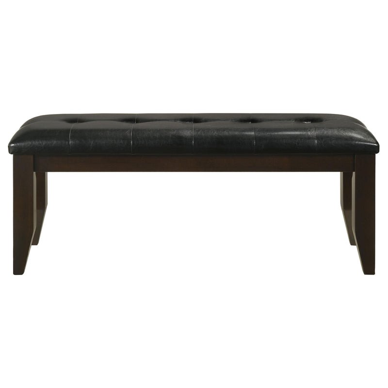 Dalila Leatherette Upholstered Wood Dining Bench Cappuccino - 102723