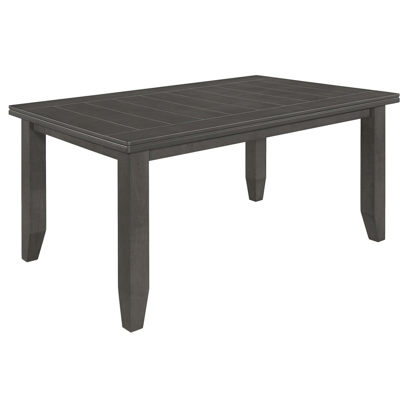 Dalila Rectangular 66-inch Wood Dining Table Dark Grey - 102721GRY