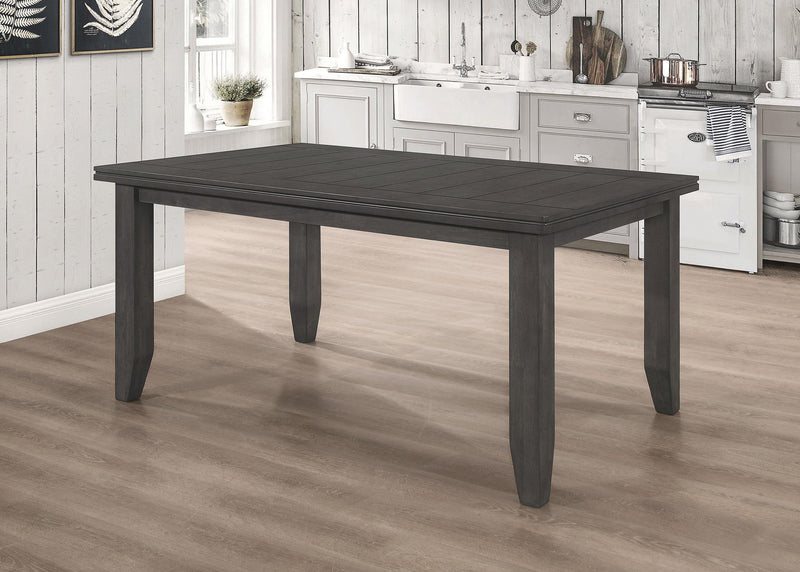 Dalila Rectangular 66-inch Wood Dining Table Dark Grey - 102721GRY