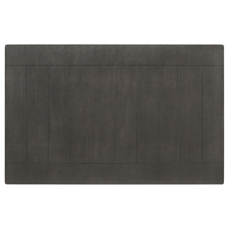 Dalila Rectangular 66-inch Wood Dining Table Dark Grey - 102721GRY