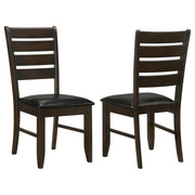 Dalila Wood Dining Side Chair Cappuccino (Set of 2) - 102722