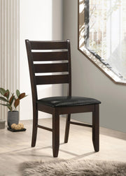 Dalila Wood Dining Side Chair Cappuccino (Set of 2) - 102722