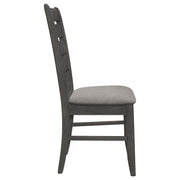 Dalila Wood Dining Side Chair Dark Grey (Set of 2) - 102722GRY