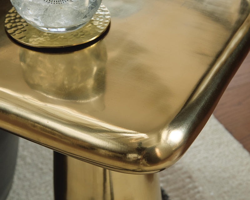 Dallenburg Gold Finish Accent Table - A4000717