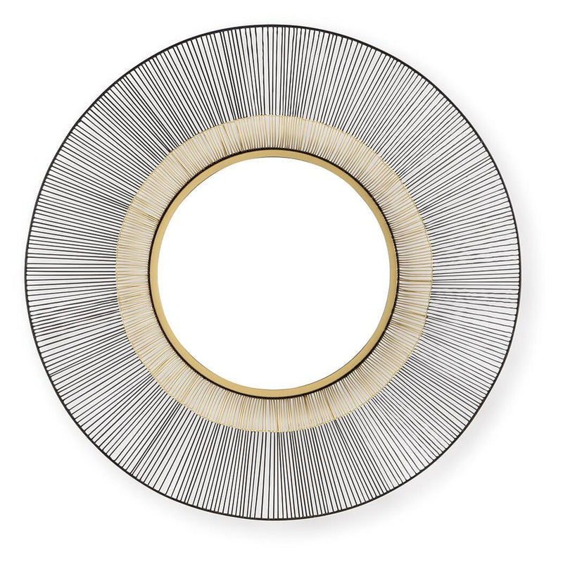 Dallmen Black/Gold Finish Accent Mirror - A8010407