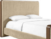 Dalton Fabric Upholstered King Bed in Beige - DaltonBeige-K