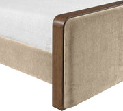 Dalton Fabric Upholstered King Bed in Beige - DaltonBeige-K