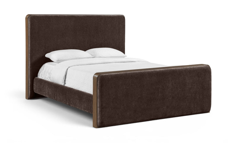 Dalton Fabric Upholstered King Bed in Brown - DaltonBrown-K