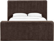 Dalton Fabric Upholstered King Bed in Brown - DaltonBrown-K