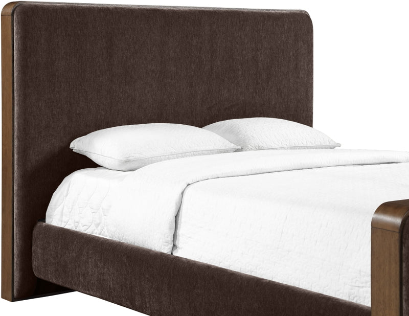 Dalton Fabric Upholstered King Bed in Brown - DaltonBrown-K