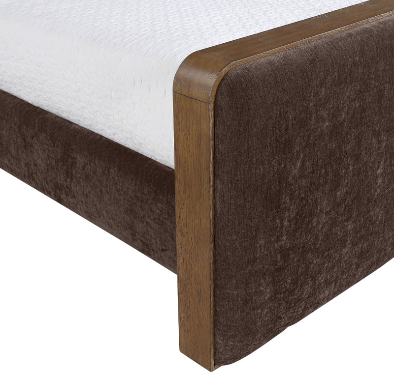 Dalton Fabric Upholstered King Bed in Brown - DaltonBrown-K