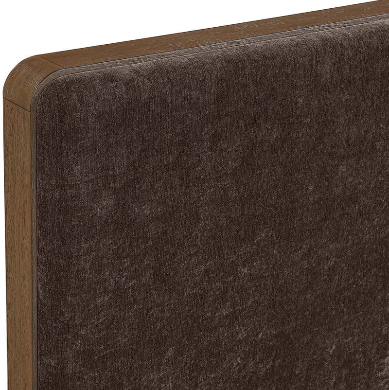 Dalton Fabric Upholstered King Bed in Brown - DaltonBrown-K