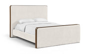 Dalton Fabric Upholstered King Bed in Cream - DaltonCream-K