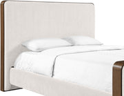 Dalton Fabric Upholstered King Bed in Cream - DaltonCream-K