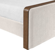 Dalton Fabric Upholstered King Bed in Cream - DaltonCream-K
