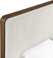 Dalton Fabric Upholstered King Bed in Cream - DaltonCream-K