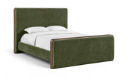 Dalton Fabric Upholstered King Bed in Green - DaltonGreen-K