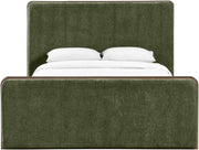 Dalton Fabric Upholstered King Bed in Green - DaltonGreen-K