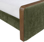 Dalton Fabric Upholstered King Bed in Green - DaltonGreen-K
