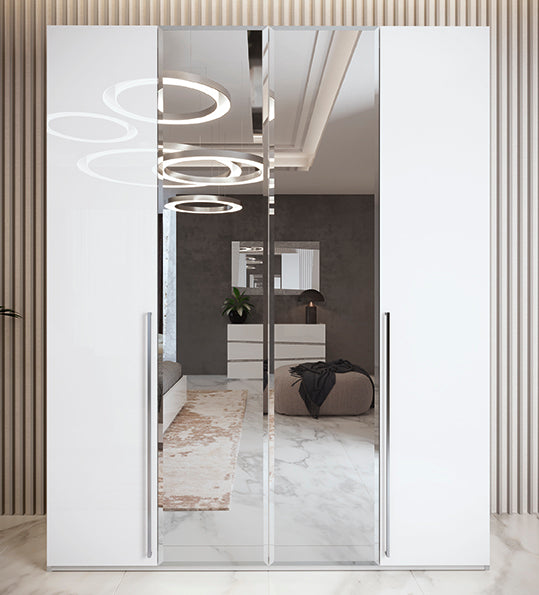 Dama Bianca 4 Door Wardrobe - i43749