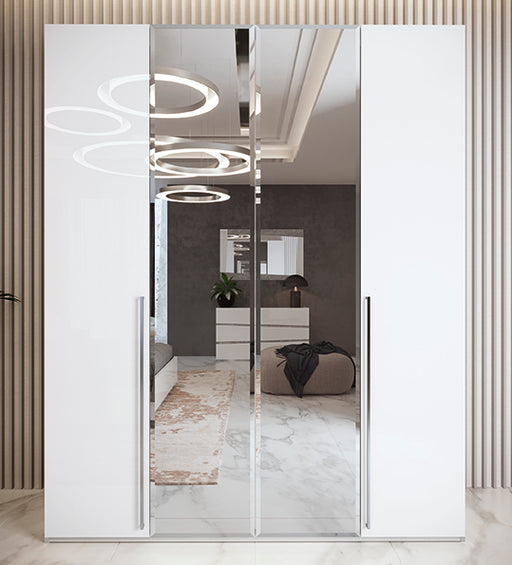 Dama Bianca 4 Door Wardrobe - i43749