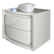 Dama Bianca Nightstand - i25735 - Gate Furniture