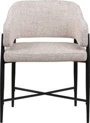 Dame Fabric Upholstered Dining Chair in Beige, Set of 2 - 974Beige-C