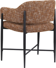 Dame Fabric Upholstered Dining Chair in Cognac, Set of 2 - 974Cognac-C