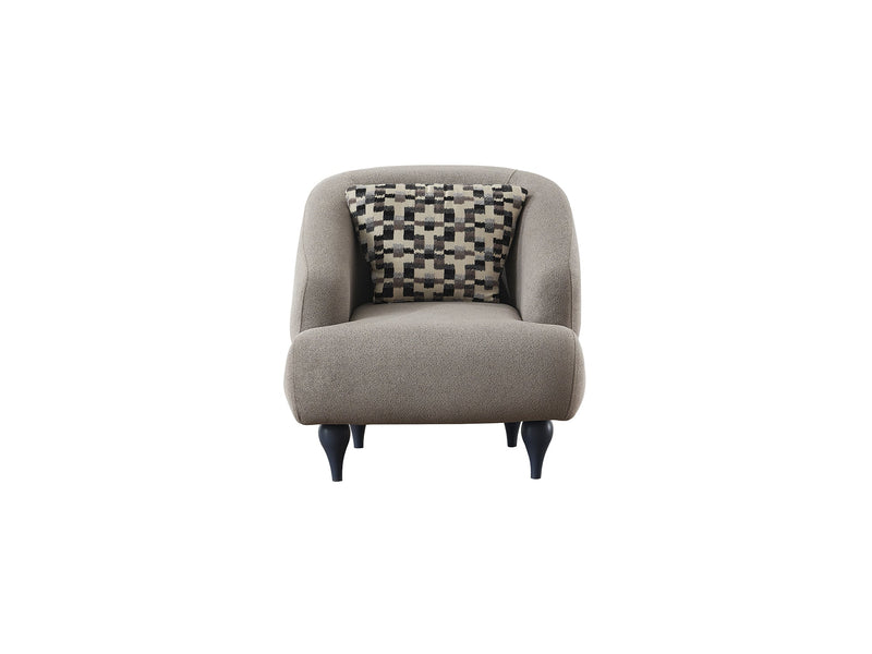 Damla 3-pieces (Sofa & Loveseat & Chair) Livingroom Set Cream in Cream - 101-DAM-GIR08-321