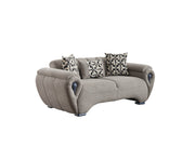 Damla 3-pieces (Sofa & Loveseat & Chair) Livingroom Set Cream in Cream - 101-DAM-GIR08-321