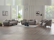 Damla 4-pieces (2 Sofa & 2 Chair) Livingroom Set Cream in Cream - 101-DAM-GIR08-3311