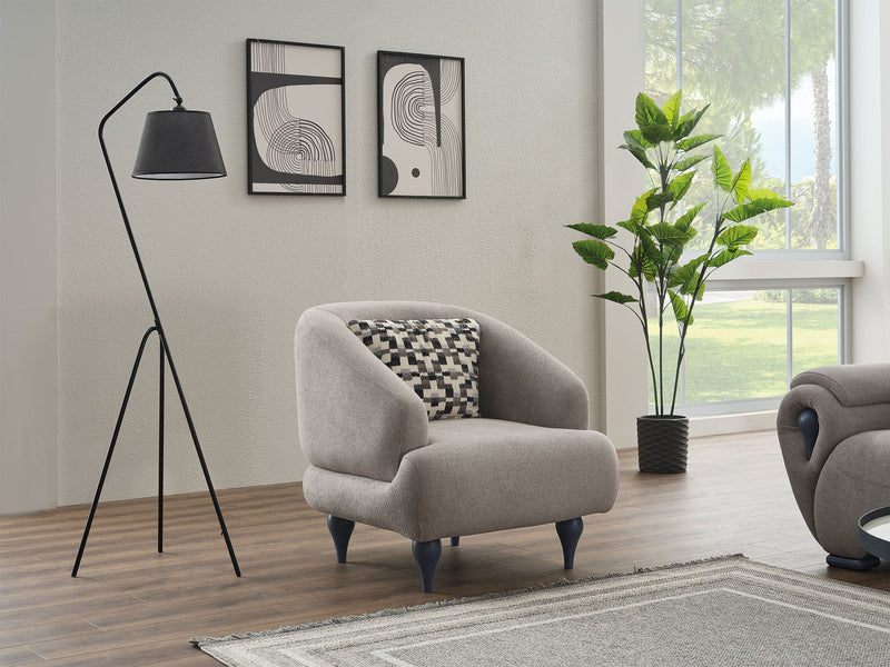 Damla 4-pieces (2 Sofa & 2 Chair) Livingroom Set Cream in Cream - 101-DAM-GIR08-3311