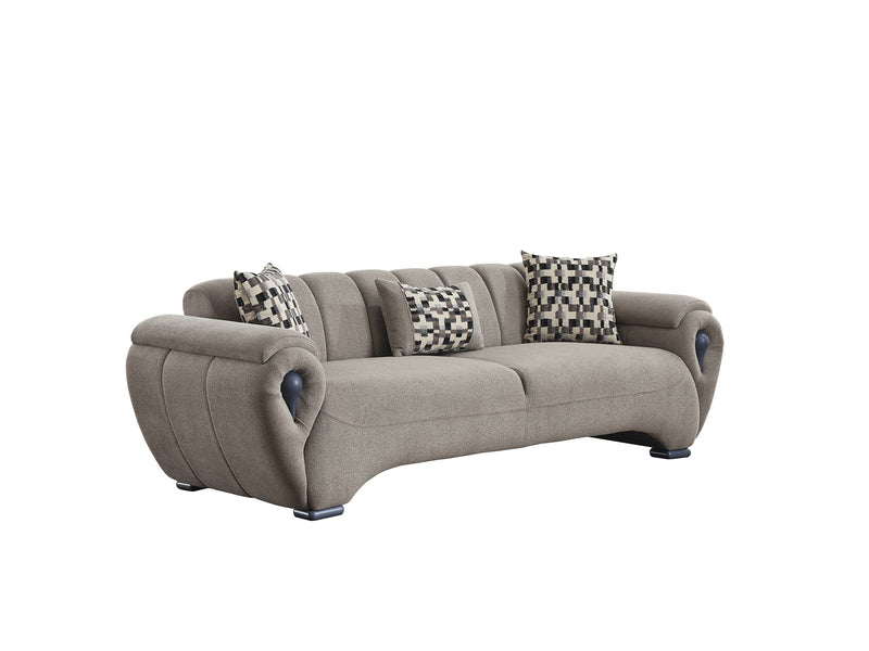 Damla 4-pieces (2 Sofa & 2 Chair) Livingroom Set Cream in Cream - 101-DAM-GIR08-3311