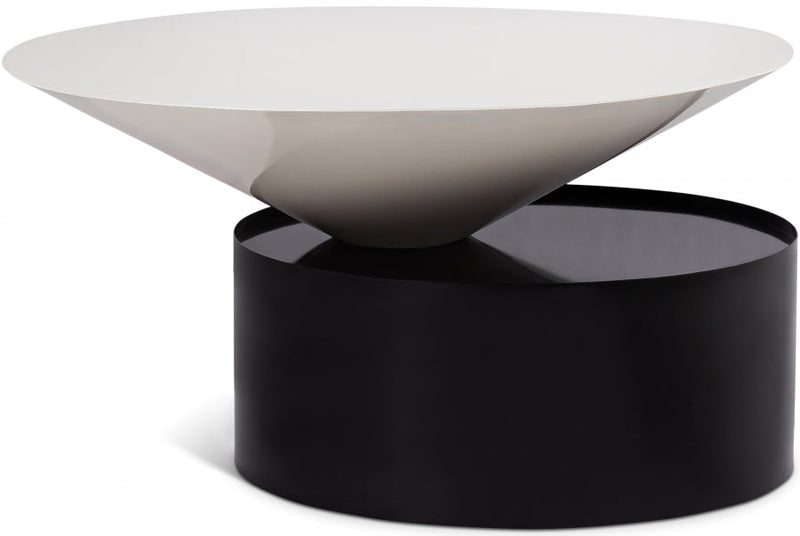 Damon Iron Coffee Table in White - 266-C