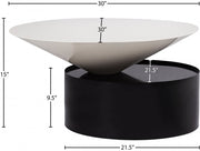 Damon Iron Coffee Table in White - 266-C