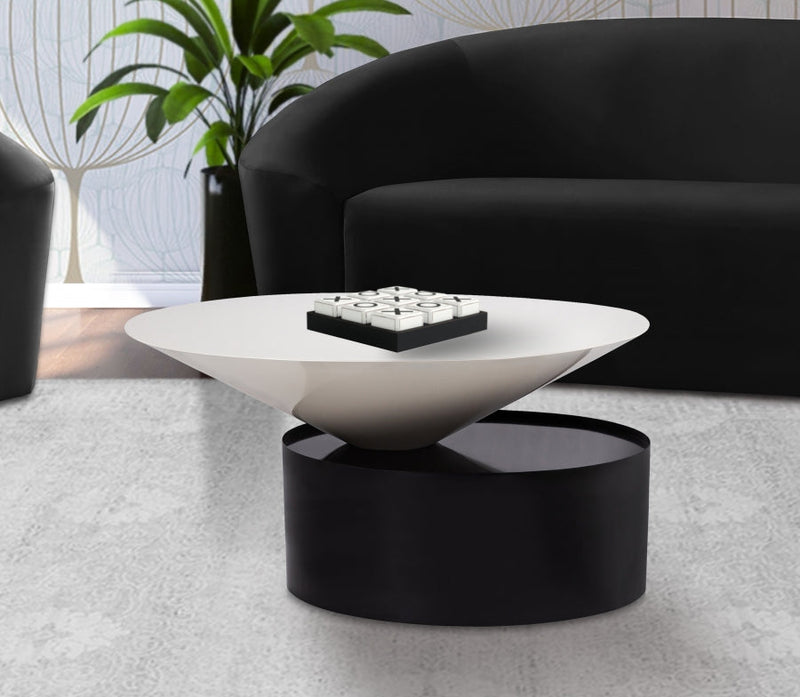 Damon Iron Coffee Table in White - 266-C