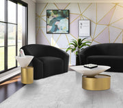 Damon Iron Coffee Table in White - 268-C