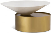 Damon Iron Coffee Table in White - 268-C