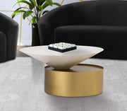 Damon Iron Coffee Table in White - 268-C
